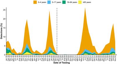 Co-detection of respiratory syncytial virus with other respiratory viruses across all age groups before and during the COVID-19 pandemic